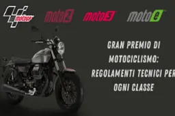 Gran Premio di motociclismo: regolamenti tecnici per ogni classe