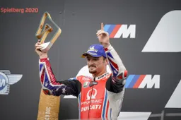 MotoGP: Jack Miller 2° con lesione. "Oliveira mi ha colto di sorpresa"