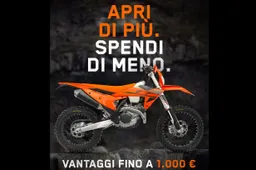 KTM inaugura la stagione 2025 con offerte da brivido