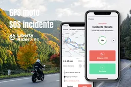 Liberty Rider, l'app GPS che chiama i soccorsi in caso di incidente