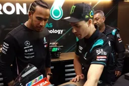 Franco Morbidelli 'guida' Lewis Hamilton nei test a Valencia