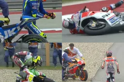 MotoGP Texas Prove 3 Tutti giù per terra...