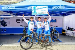 Grande festa Polini, storica tripletta mondiale al GP d'Italia in E-bike Enduro