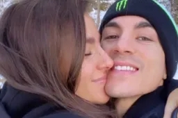 Maverick Vinales svela il casco 2021 e... sua moglie