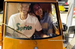 Valentino Rossi in Apecar: ritorno al passato con Francesca Novello