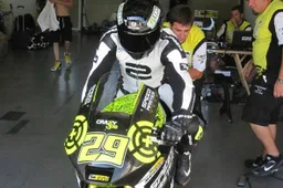 Moto2: Gabor Talmacsi prova la Suter di Iannone a Brno