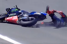 MotoGP Jerez: Highlights, ecco com'è caduto Fabio Quartararo