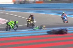 Partenza col botto del Bol d'Or: Kawasaki TRICKSTAR a terra