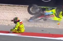 Morbidelli in ospedale dopo la caduta: le condizioni del pilota VR46