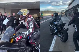 SBK test, BMW take to Valencia: Petrucci and Oliveira in action on the M 1000 RR