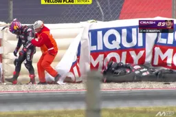 MotoGP Barcelona, FP1 standings: Ducati ahead, nasty crash for Jorge Martin