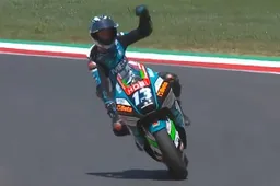 Celestino Vietti rompe la maledizione Mugello "Oggi c'ero. Un grazie alla VR46"