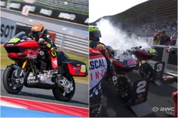 On-track battle and a fire extinguisher in parc fermé: Iannone’s hard-earned podium in Bagger Race 1 at Assen
