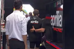 Heavy crash and injury for Bezzecchi, immediate return to Italy: how the Aprilia rider is doing