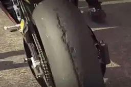 Tire disaster in the Motegi Sprint: Bagnaia’s rear tire is shredded