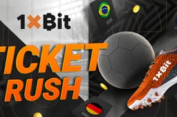 Ontvang gelukstickets voor WK-weddenschappen op 1xBit