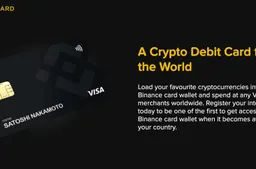 Binance gaat wellicht een crypto-betaalpas lanceren