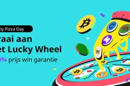 Happy Pizza Day: Draai aan het Lucky Wheel met Bitget voor 100% prijs win garantie