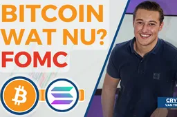 Bitcoin, wat nu? FOMC meeting, enorme volatiliteit op komst! Solana naar $20?!