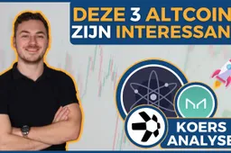 Deze 3 altcoins moet je in de gaten houden! Grote prijsbewegingen voor Bitcoin in aantocht!