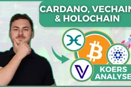 Cardano (ADA), Vechain (VET) en Holochain (HOT) stijgen fors! Is dit het begin van iets moois?!