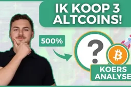 Ik ga deze 3 altcoins kopen! 500%+ stijgingen zijn mogelijk vanaf hier! En Bitcoin koersanalyse!
