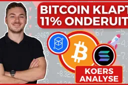 Bitcoin gaat 11% onderuit! Waar ligt de bodem?! Koersverwachting Fantom (FTM) en Solana (SOL)!