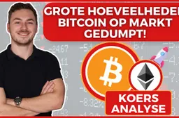 Grote hoeveelheden Bitcoin worden op de markt gedumpt! Wat is er aan de hand?! BTC en ETH analyse!