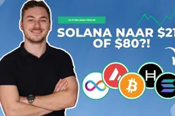 Solana naar $210 of $80?! SOL, AVAX, ICP, HBAR, BTC | Altcoin analyses
