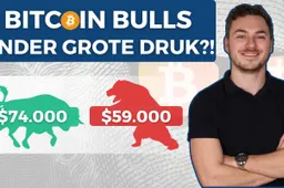 Waarschuwing! Bitcoin bulls onder GROTE DRUK?! Dit MOET je weten! Naar $74.000 of naar $59.000?!