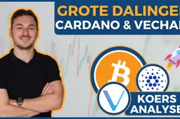? Grote dalingen voor Cardano en Vechain! Wat nu?! Dit moet Bitcoin doen om bullish te worden!
