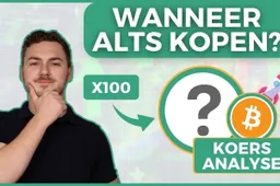 Wanneer moet ik altcoins gaan kopen?! Is een 100x nog haalbaar? Bitcoin koersanalyse