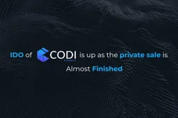CODI Finance verlengt zijn private sale en lanceert IDO