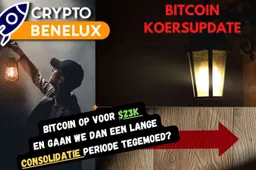 CryptoBenelux video: $23k lonkt, komt de "relief rally" er aan?