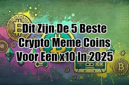 Dit zijn de 5 beste crypto meme coins voor een x10 in 2025