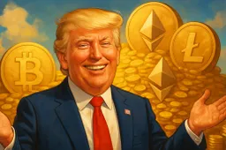 Trump verdient $57,7 miljoen met crypto-avontuur