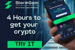 StormGain maakt crypto-mining toegankelijk via smartphones