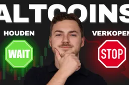 "Mijn altcoins staan dik onder water!" Dillema: Verkopen of vasthouden?