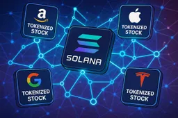 Solana domineert tokenized aandelen, heeft 95% in handen sinds lancering van xStocks