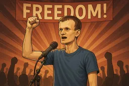 Ethereum-oprichter Vitalik Buterin roept: “Bevrijd de mensheid, niet alleen tech bouwen!”