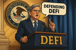 Het Amerikaanse ministerie van Justitie maakt duidelijk: Het schrijven van DeFi-code levert je geen gevangenisstraf op!