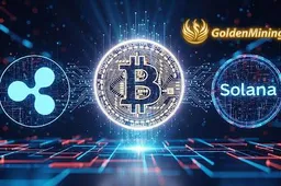Renteverlaging door de Fed: Wat het betekent voor Bitcoin, XRP en Solana, hoe u €8.110 per dag kunt verdienen met GoldenMining