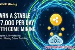 Ondanks de volatiliteit van de XRP-markt kun je nog steeds een stabiele $ 7.000 per dag verdienen met COME Mining cloud mining