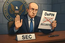 SEC geeft groen licht aan DePIN-tokens: Worden niet meer gezien als effecten!