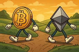 Bitcoin en Ethereum drijven verder uit elkaar: Spaarpot versus werkpaard