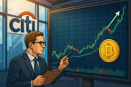 Bankgigant Citigroup legt uit waarom Bitcoin koers een duikeling nam onder $100.000