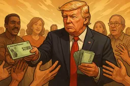 Amerikaans president Donald Trump stelt $2.000 aan stimuluschecks voor