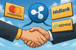 Ripple slaat handen ineen met Mastercard, WebBank en Gemini voor RLUSD-pilot op XRP Ledger