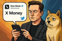 Elon Musk dropt bom: X Money draait intern al, Dogecoin koers reageert niet