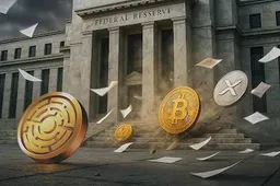 Bitcoin en XRP dalen nadat de Amerikaanse Fed de rente met 25 basispunten verlaagt, maar niet deze 100x bullish altcoin